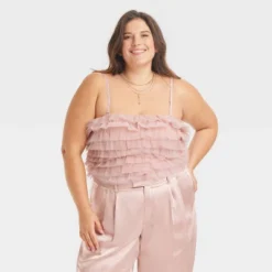 Women's Tiny Tulle Tank Top - A New Day™ -A New Day GUEST 0816d1cb b246 4315 8225 2c733d98190a