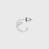Sterling Silver Cubic Zirconia Faux Duo Stud Hoop Earrings - A New Day™ Silver -A New Day GUEST 2850c155 7911 4342 90ce 5c5f1a460b17