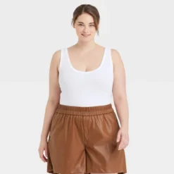 Women's Double-Scoop Bodysuit - A New Day™ -A New Day GUEST 318626e9 62b2 4fcc 9099 0f03f8612222