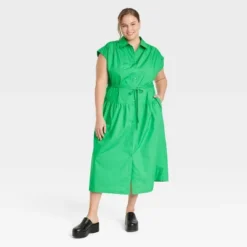 Women's Short Sleeve Midi Dress - A New Day™ -A New Day GUEST 3f959415 3703 40d6 9325 34b7a30e2a23