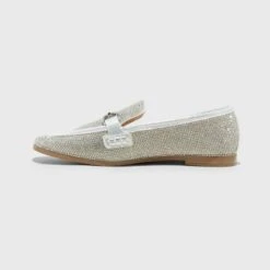 Women's Laurel Rhinestone Loafers - A New Day™ Silver