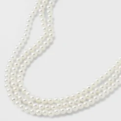 Pearl Multi-Strand Necklace Set 3pc - A New Day™ White -A New Day GUEST 504717d0 232f 44d2 9a48 c5a86aef74c3