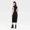 Women's Velour Side Ruched Drapery Bodycon Dress - A New Day™
