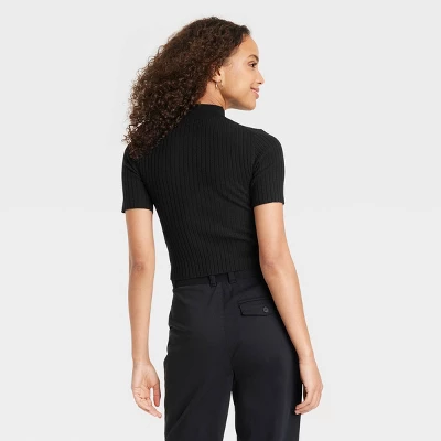Women's Mock Turtleneck Ribbed Sweater - A New Day™ 3 Women's Mock Turtleneck Ribbed Sweater - A New Day™
