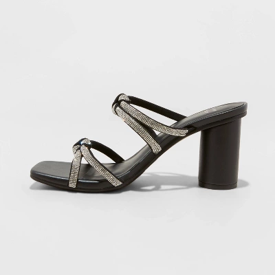 Women's Romy Rhinestone Heels - A New Day™ Silver 3 Women's Romy Rhinestone Heels - A New Day™ Silver