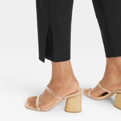 Women's Mid-Rise Slim Straight Fit Side Split Trousers - A New Day™ 5 Women's Mid-Rise Slim Straight Fit Side Split Trousers - A New Day™ - Image 3