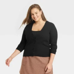 Women's Fine Gauge Ribbed Cardigan - A New Day™ -A New Day GUEST 8a8f95e3 1487 4473 807a c4bf73bb33bb