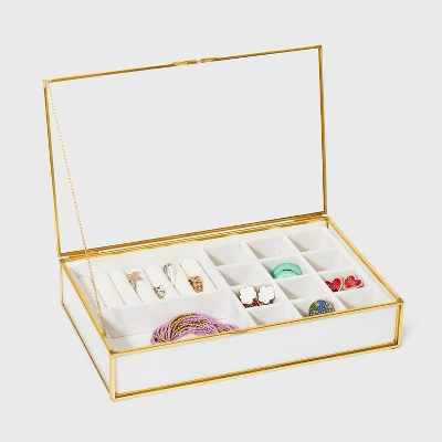 Glass Jewelry Organizer - A New Day™ Gold 4 Glass Jewelry Organizer - A New Day™ Gold - Image 2