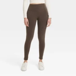 Women's High Waisted Cotton Seamless Fleece Lined Leggings - A New Day™ -A New Day GUEST 8ec88310 099e 49c0 9f56 c83cfca69d30