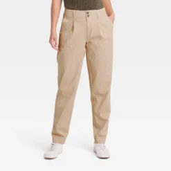 Women's High-Rise Pleat Front Tapered Chino Pants - A New Day™ -A New Day GUEST 8ef4f292 b8d4 4ad3 9284 4216a9185de4