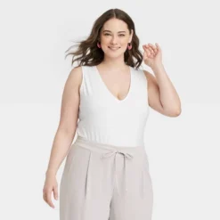 Women's V-Neck Bodysuit - A New Day™ -A New Day GUEST 93da18a7 1be3 4470 b930 a8cdfa249225