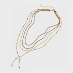 Ball Chain Y-Line Necklace Set 4pc - A New Day™ Gold 8 Ball Chain Y-Line Necklace Set 4pc - A New Day™ Gold -A New Day GUEST 950668a9 c1be 40dc 8e4b 41af19bbc660