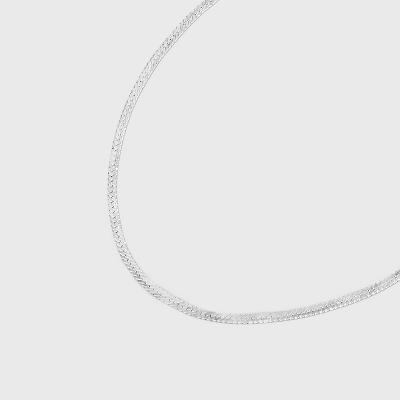 Sterling Silver Herringbone Chain Necklace - A New Day™ Silver 5 Sterling Silver Herringbone Chain Necklace - A New Day™ Silver - Image 3