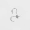 Sterling Silver Cubic Zirconia Threader Duo Hoop Earrings - A New Day™ Silver -A New Day GUEST 99e50b8b 9e58 400f aa96 497d909d83f9