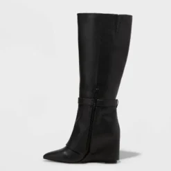 Women's Tall Novie Dress Boots - A New Day™ Black