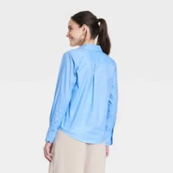 Women's Long Sleeve Oxford Button-Down Shirt - A New Day™