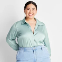 Women's Long Sleeve Button-Front Shirt - A New Day™ 16 Women's Long Sleeve Button-Front Shirt - A New Day™ -A New Day GUEST a7e6341b 3f08 4711 8a35 8995b9758b02