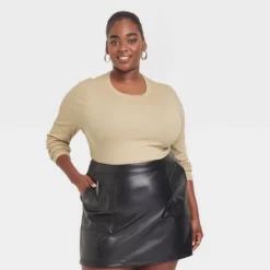 Women's Long Sleeve Slim Fit Crewneck T-Shirt - A New Day™ -A New Day GUEST a9c8f522 ea2d 4142 909b 407589e5a8a0