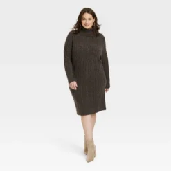 Women's Turtleneck Long Sleeve Cozy Sweater Dress - A New Day™ 8 Women's Turtleneck Long Sleeve Cozy Sweater Dress - A New Day™ -A New Day GUEST acb50360 ce5d 4db8 8c96 6c85cb66467f