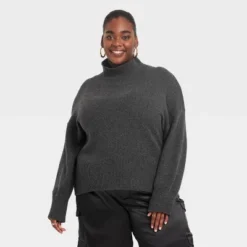 Women's Mock Turtleneck Pullover Sweater - A New Day™ -A New Day GUEST b9017e13 dd2d 4ed9 8527 26661e3e4f27