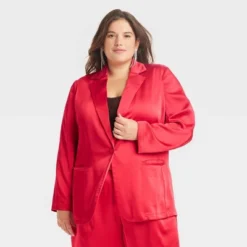 Women's Satin Blazer - A New Day™ -A New Day GUEST b953606a eb6c 4814 bf77 b7e556150a76