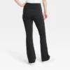 Women's Fold Over Waistband Flare Leggings With Pockets - A New Day™ Black -A New Day GUEST baccb172 7d10 4808 a504 d670c12cc94e