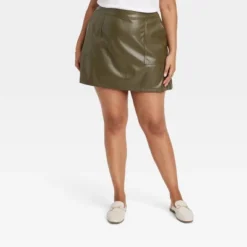 Women's Mini Faux Leather Skirt - A New Day™ -A New Day GUEST bc01a258 cce4 4f92 a734 574bcf342037