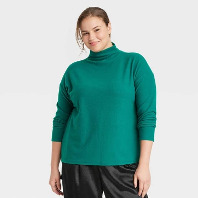 Women's Long Sleeve Mock Turtleneck T-Shirt - A New Day™ 6 Women's Long Sleeve Mock Turtleneck T-Shirt - A New Day™ - Image 4