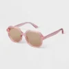 Women's Square Crystal Aviator Sunglasses - A New Day™ Pink -A New Day GUEST c2e2941a 80b8 4f77 b3d2 d62c2220d4ff
