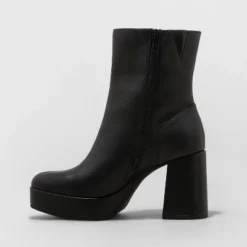 Women's Blythe Platform Boots - A New Day™ Black