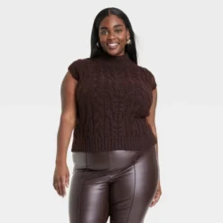 Women's Crewneck Cropped Sweater Vest - A New Day™ -A New Day GUEST ccf8d08f 4745 417f afe1 45e29d20e9df