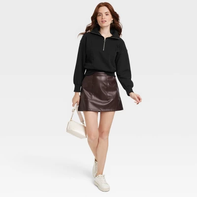 Women's Quarter Zip Sweatshirt - A New Day™ 4 Women's Quarter Zip Sweatshirt - A New Day™ - Image 2