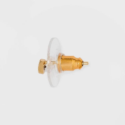 14K Gold Plated Cubic Zirconia Triple Circle Stud Earring Set 2pc - A New Day™ 3 14K Gold Plated Cubic Zirconia Triple Circle Stud Earring Set 2pc - A New Day™