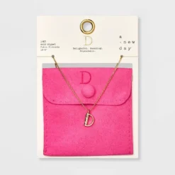 Gold Dipped Cubic Zirconia Initial Pendant Necklace - A New Day™ Gold -A New Day GUEST f2e949d1 9192 4404 a566 df63b4e7d8a8