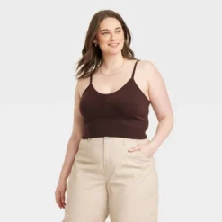 Women's V-Neck Bralette Sweater - A New Day™ -A New Day GUEST f4ad92bc 8289 468d 9861 a7d595740fa5