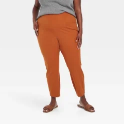 Women's High-Rise Skinny Ankle Pull-On Pants - A New Day™ Brown -A New Day GUEST f5a63b83 dc87 4b5a 8247 a864b3b44a5d