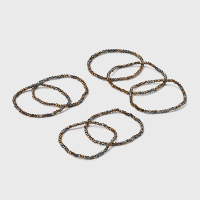 Beaded Stretch Bracelet Set 7pc - A New Day™ 7 Beaded Stretch Bracelet Set 7pc - A New Day™ - Image 5