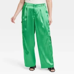 Women's High-Rise Satin Cargo Pants - A New Day™ -A New Day GUEST fe6ec649 6ca8 4cbb b75e 288f0fc3f011