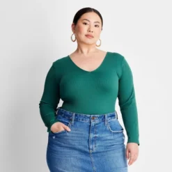 Women's Long Sleeve Slim Fit Reversible Seamless T-Shirt - A New Day™ -A New Day GUEST ff6b97d8 2717 4c96 96a0 dfed037252a5